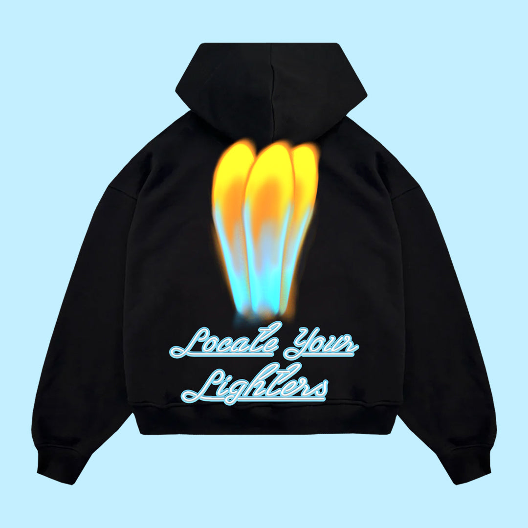 MEMBER'S ONLY "BLUE FLAME" HOODIE